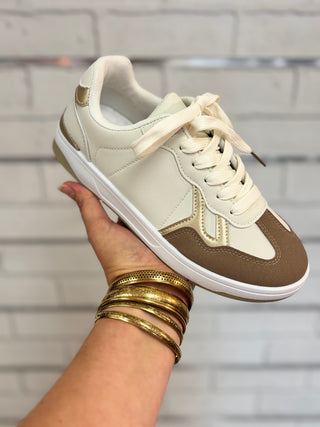 Maxine Gold Combo Sneaker