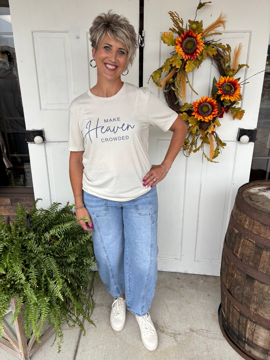 Deja Vu Barrel Jeans-Bottoms-Kentce-Evergreen Boutique, Women’s Fashion Boutique in Santa Claus, Indiana