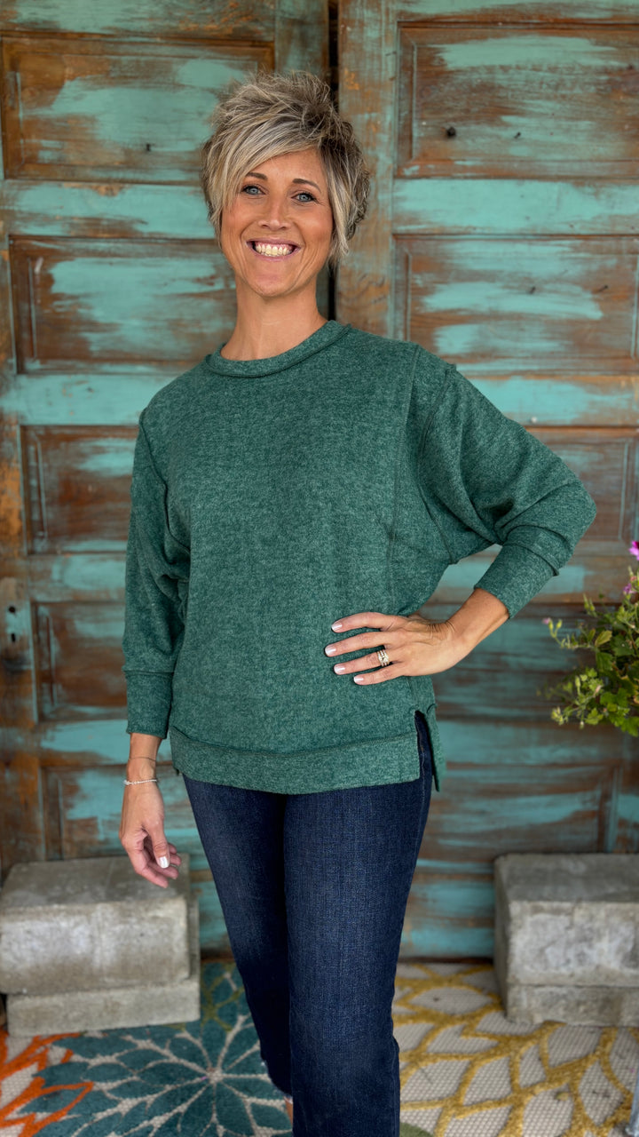 Carmen Exposed Seam Sweater-Sweaters-Zenana-Evergreen Boutique, Women’s Fashion Boutique in Santa Claus, Indiana