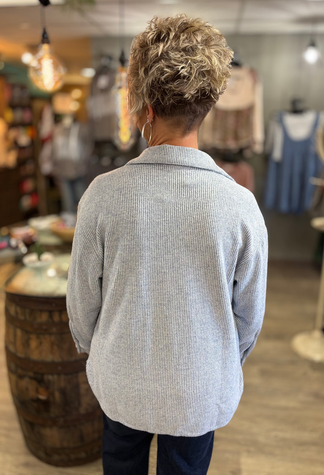 The Hangout Ribbed Shacket-Tops-Timing-Evergreen Boutique, Women’s Fashion Boutique in Santa Claus, Indiana