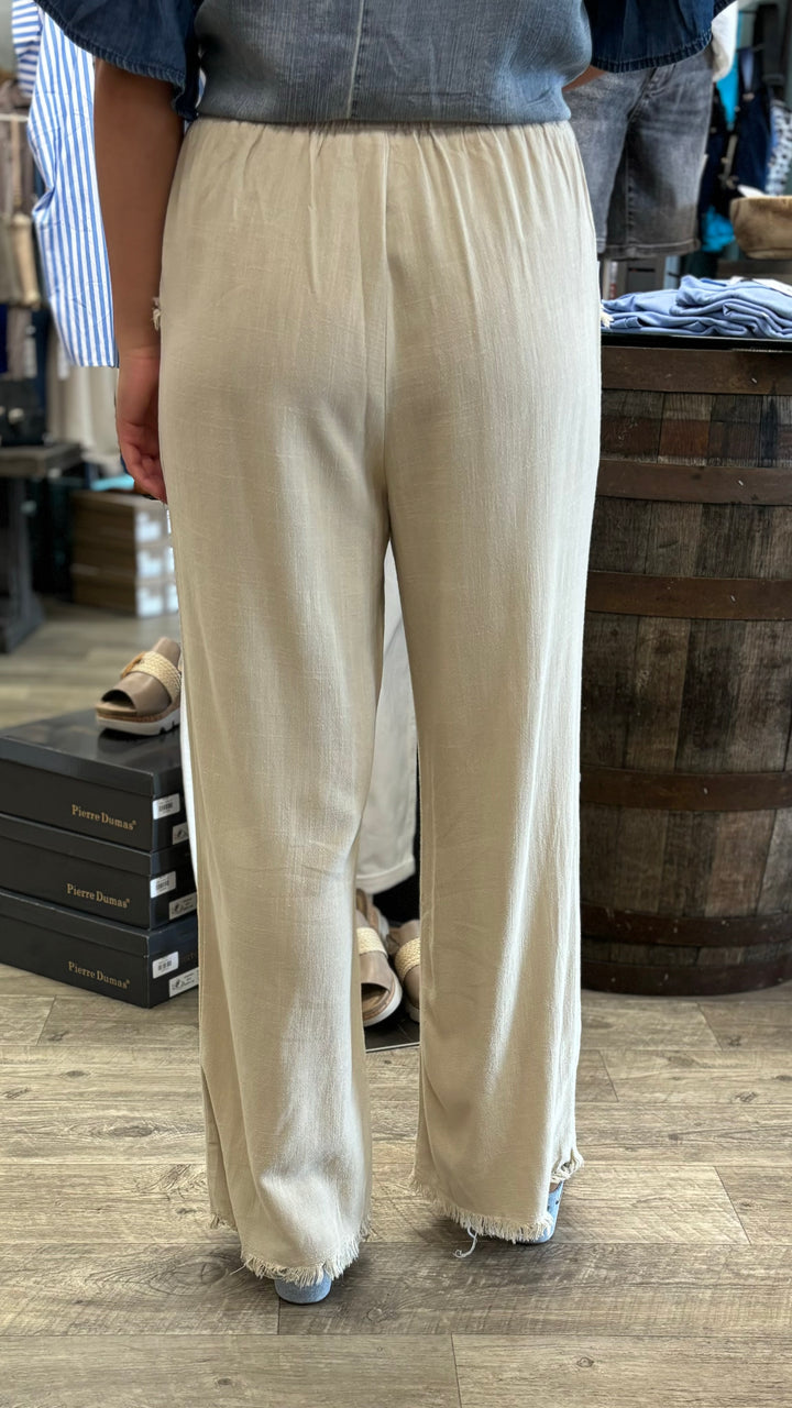 Nicole Linen Pants-Pants-Doe and Rae-Evergreen Boutique, Women’s Fashion Boutique in Santa Claus, Indiana