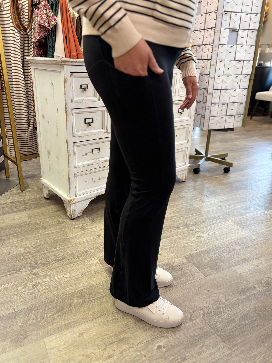 Butterfly Flare Leggings-Bottoms-Rae Mode-Evergreen Boutique, Women’s Fashion Boutique in Santa Claus, Indiana