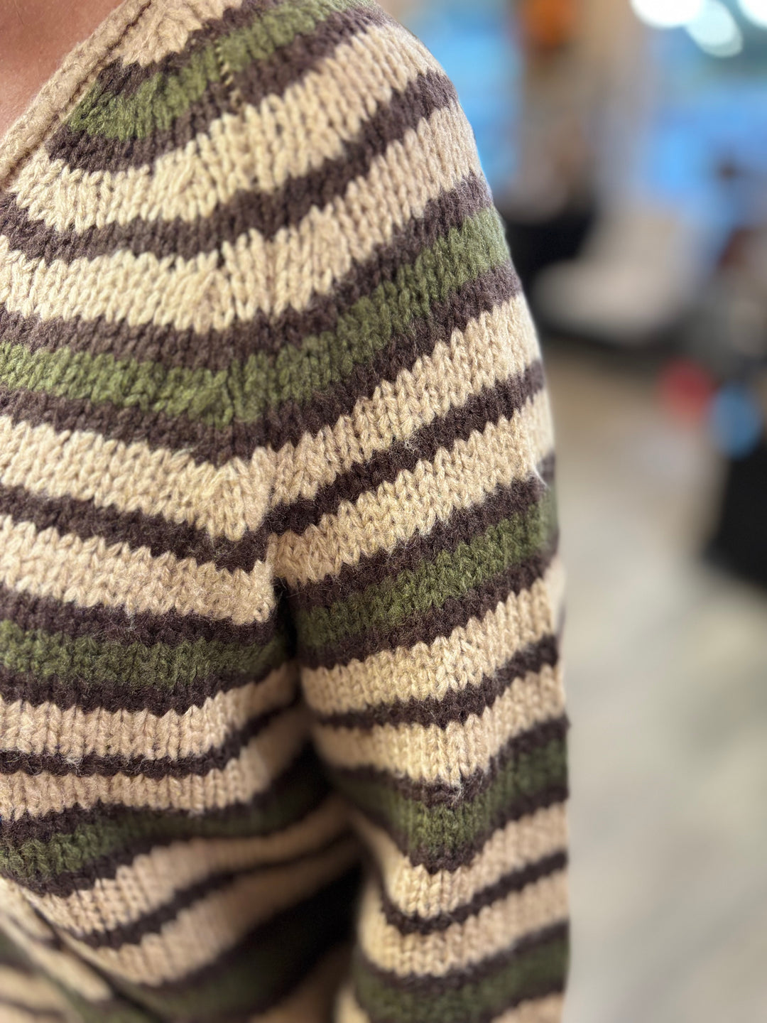 Falling In Line Striped Sweater-new-Hyfve-Evergreen Boutique, Women’s Fashion Boutique in Santa Claus, Indiana