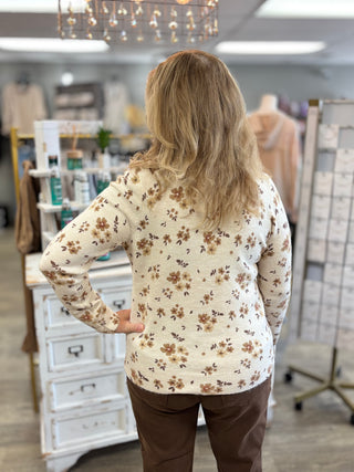 Painted Petals Pullover Sweater