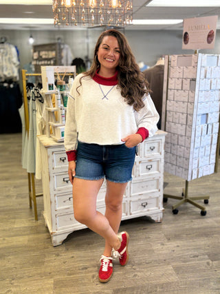 Collared & Cozy Mock Neck Sweatshirt