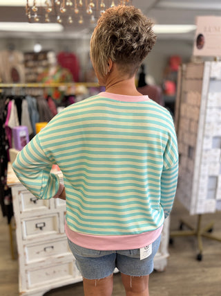 Mint to Be Bold Striped Top