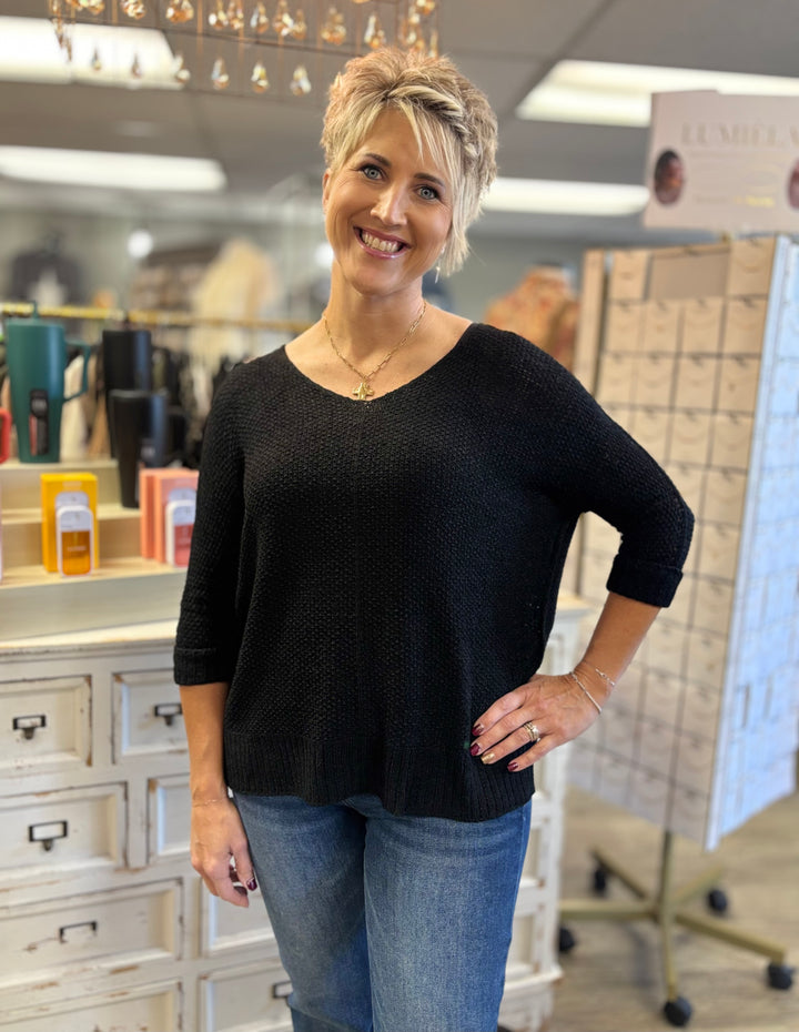 Alpine Glow Crew Neck Knit Sweater-Tops-Evergreen Boutique-Evergreen Boutique, Women’s Fashion Boutique in Santa Claus, Indiana