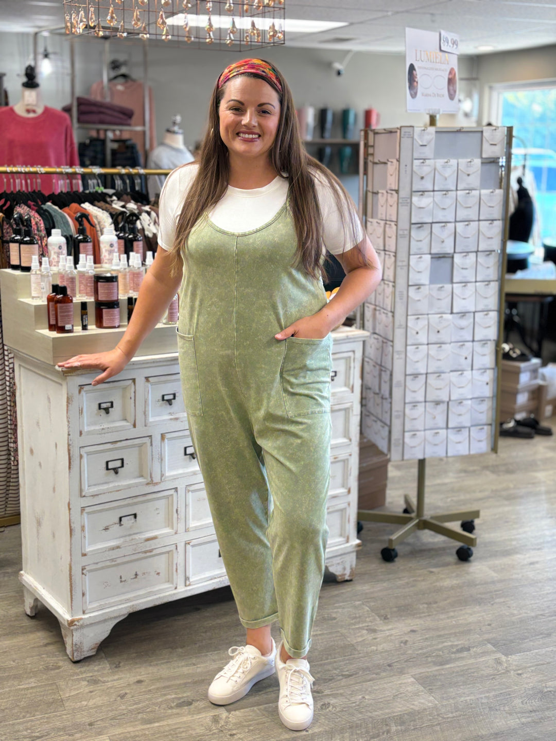 Off Duty Jumpsuit by Zenana-Rompers & Jumpsuits-Zenana-Evergreen Boutique, Women’s Fashion Boutique in Santa Claus, Indiana