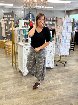 Walk This Way Camo Joggers