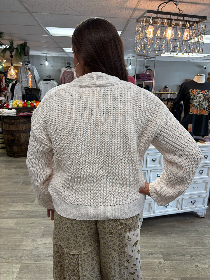 Cream Puff Cardigan by POL-Tops-POL-Evergreen Boutique, Women’s Fashion Boutique in Santa Claus, Indiana