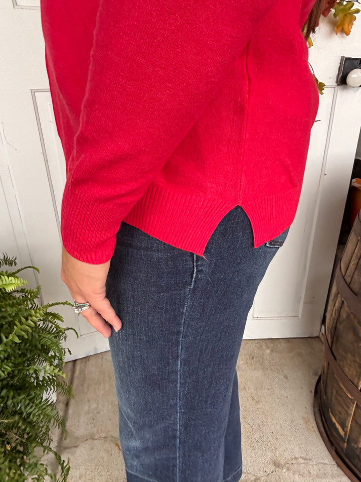 The Kennsington Front Seam Sweater-Tops-Zenana-Evergreen Boutique, Women’s Fashion Boutique in Santa Claus, Indiana