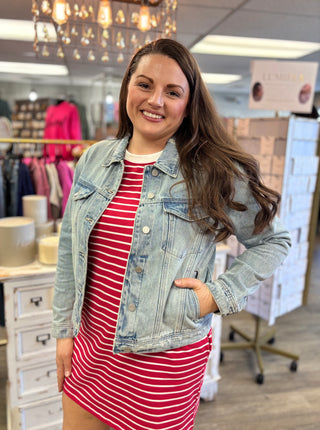 Classic Mid Length Denim Jacket