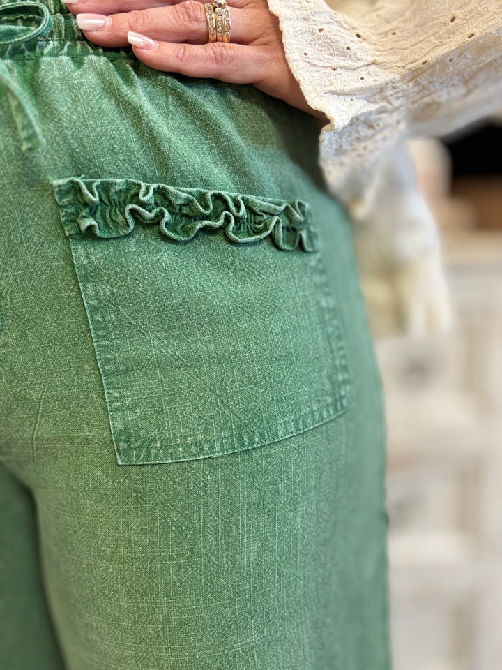 Frill Seeker Tiered Ruffled Pants-Bottoms-Mittoshop-Evergreen Boutique, Women’s Fashion Boutique in Santa Claus, Indiana