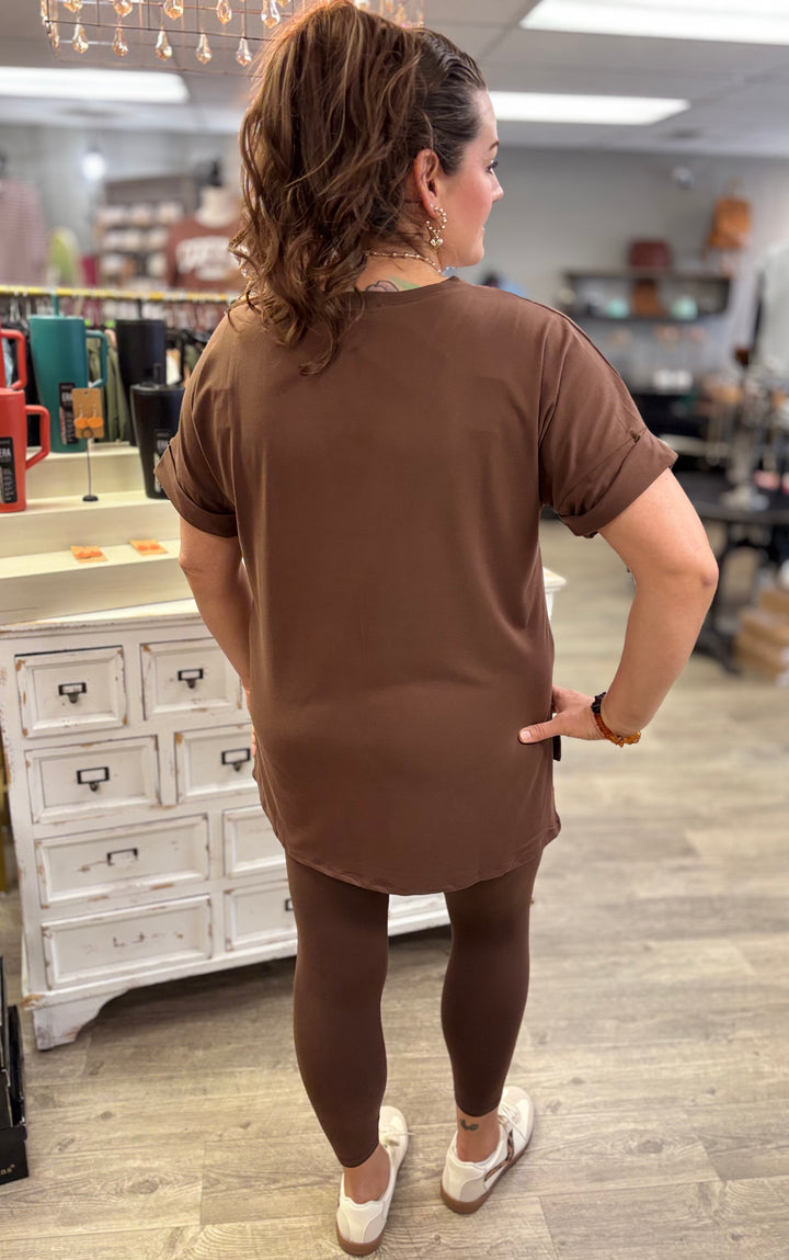 Brushed Microfiber Lounge Set-Activewear Sets-Zenana-Evergreen Boutique, Women’s Fashion Boutique in Santa Claus, Indiana