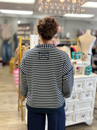 Line It Up Striped Top
