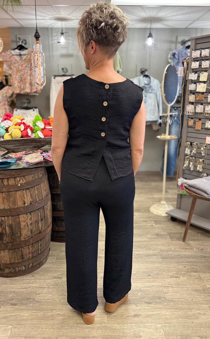 Midnight Sky Wide Leg Pants-Bottoms-Blu Pepper-Evergreen Boutique, Women’s Fashion Boutique in Santa Claus, Indiana