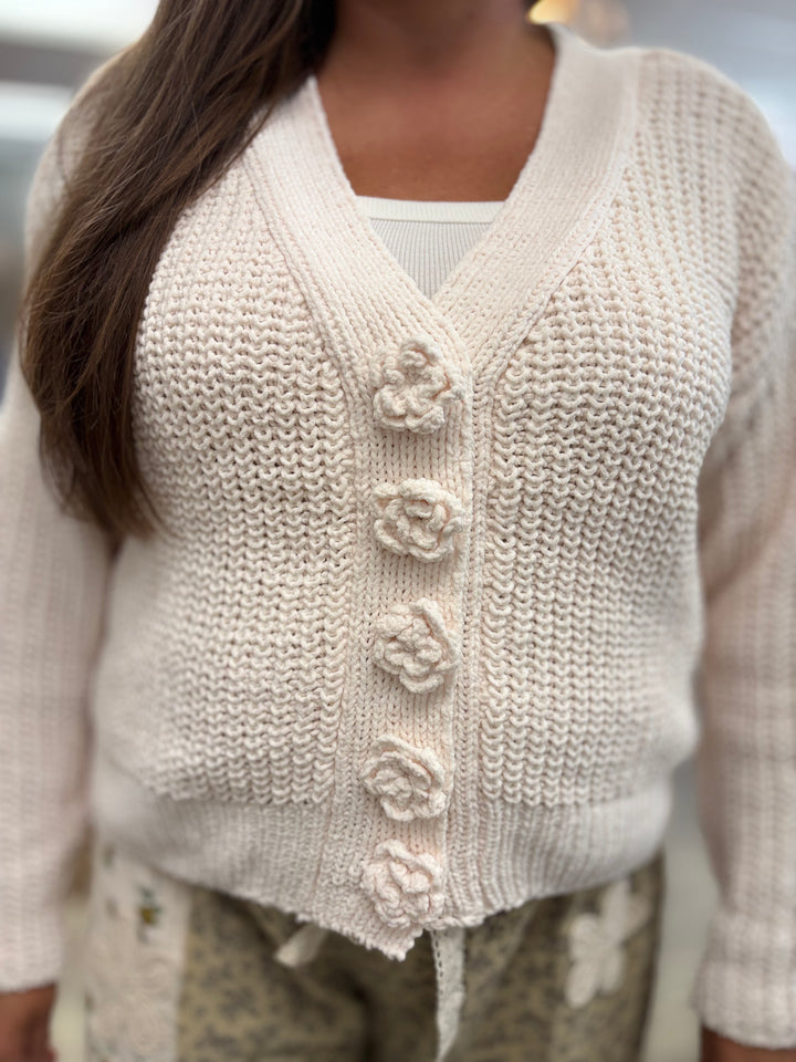 Cream Puff Cardigan by POL-Tops-POL-Evergreen Boutique, Women’s Fashion Boutique in Santa Claus, Indiana