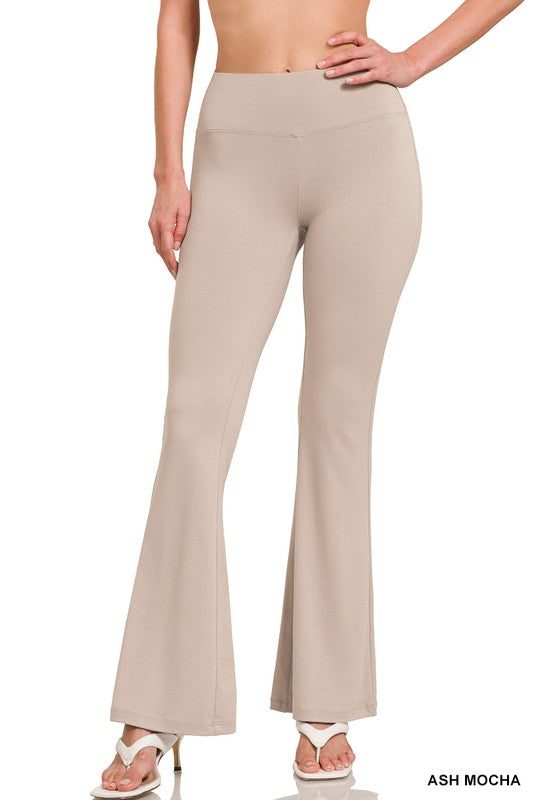 Plush Yoga Flared Leggings – Evergreen Boutique