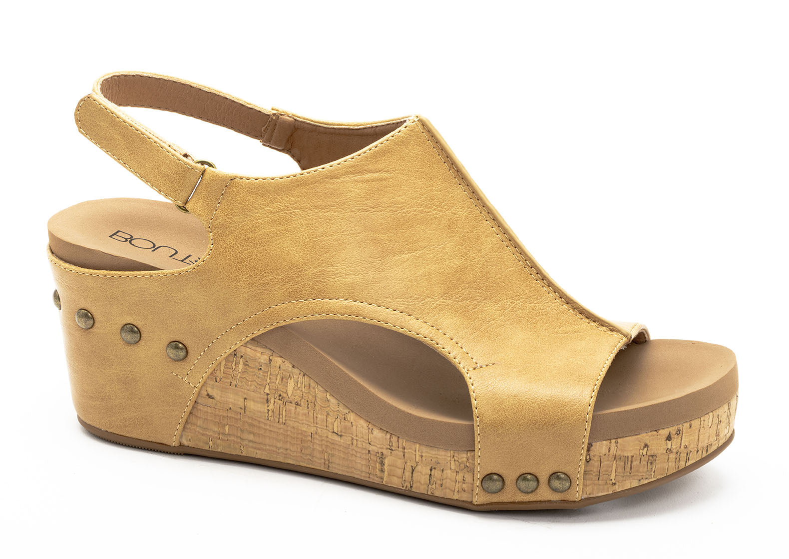 Corkys Carley Caramel Smooth Wedges