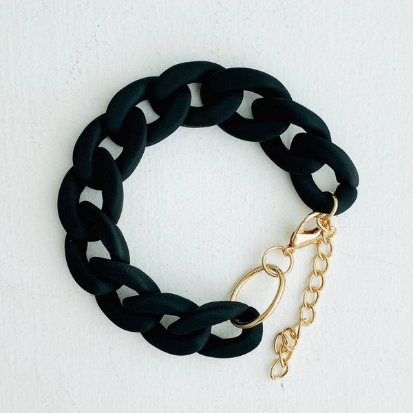 Chunky Chain Link Bracelet - Boho Bangle Jewelry-Necklaces-Tiny Gift Society-Evergreen Boutique, Women’s Fashion Boutique in Santa Claus, Indiana