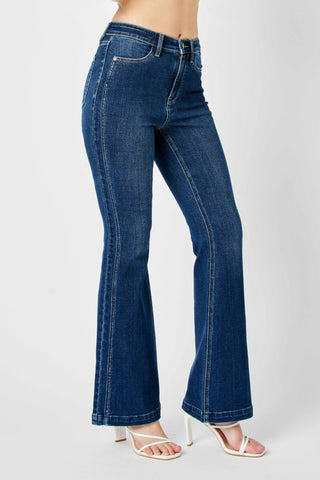Judy Blue Starstruck Flare Jeans-Jeans-Judy Blue-Evergreen Boutique, Women’s Fashion Boutique in Santa Claus, Indiana