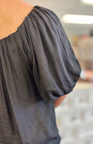 The Sutton Bubble Sleeve Top