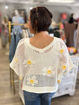 Sunny Days Crochet Sweater