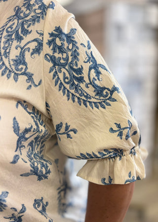 Indigo Soul Paisley Top