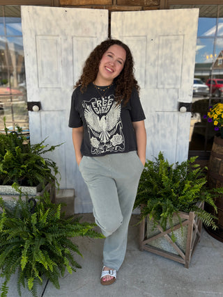 Lounge Line Raw Edge Sweatpants-Bottoms-Zutter-Evergreen Boutique, Women’s Fashion Boutique in Santa Claus, Indiana