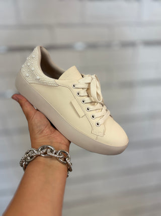 Outwoods Shauna Cream Pearl Sneakers-Shoes-Olem Shoe-Evergreen Boutique, Women’s Fashion Boutique in Santa Claus, Indiana