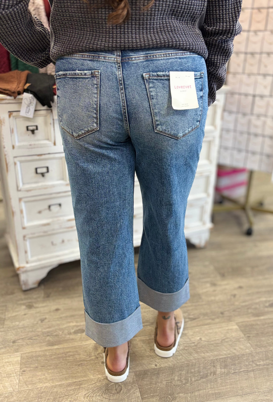 The Rosy Super High Baggy Wide Jean