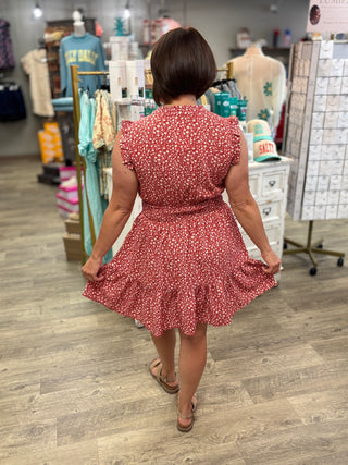 Flirt Alert Smocked Dress