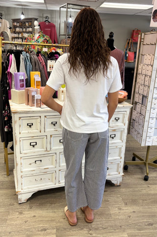 Major Striped Energy Barrel Jeans