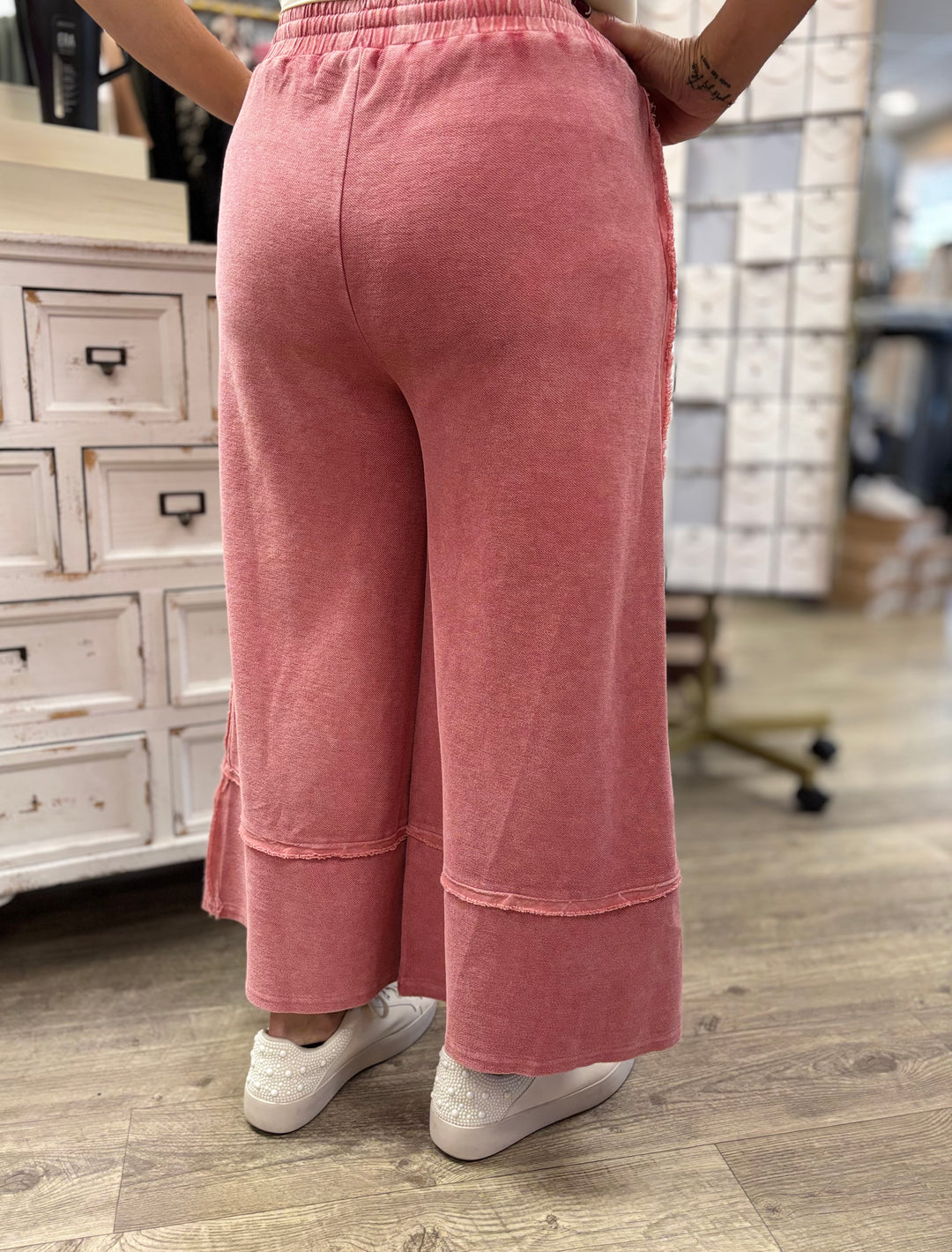 You Belong With Me Mineral Washed Pants-Bottoms-Easel-Evergreen Boutique, Women’s Fashion Boutique in Santa Claus, Indiana