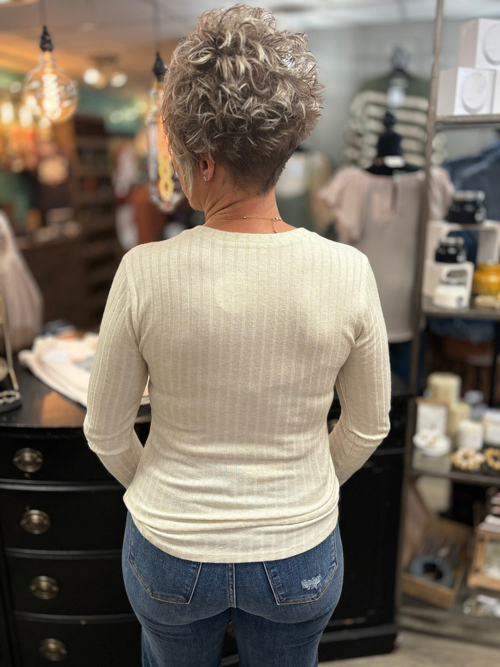 Zenana Upper Classman Long Sleeved Top-Long Sleeves-Zenana-Evergreen Boutique, Women’s Fashion Boutique in Santa Claus, Indiana