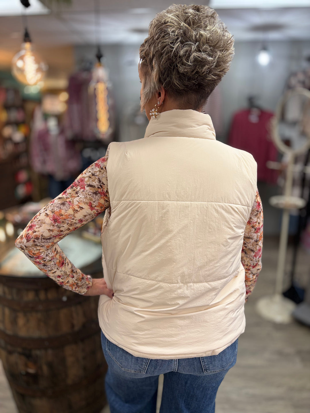 Switch & Snuggle Reversible Vest-Tops-Staccato-Evergreen Boutique, Women’s Fashion Boutique in Santa Claus, Indiana