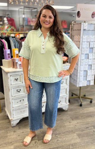 Pattern Party Short Sleeved Top