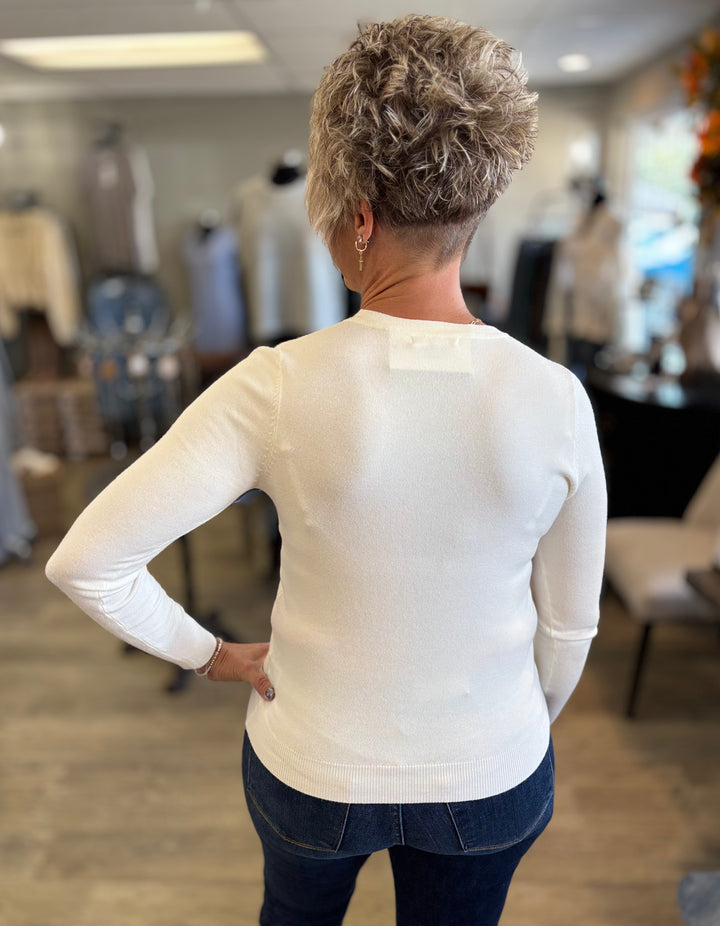 It's A Classic Round Neck Sweater-Tops-Be Cool-Evergreen Boutique, Women’s Fashion Boutique in Santa Claus, Indiana
