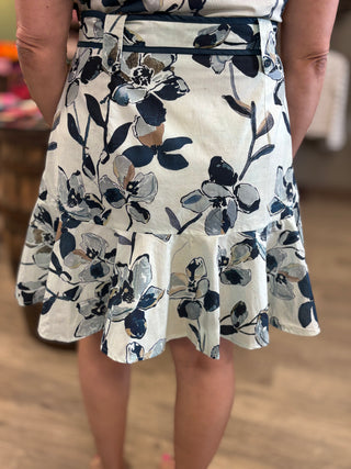 Summer Stroll Navy Floral Dress-Dresses-Entro-Evergreen Boutique, Women’s Fashion Boutique in Santa Claus, Indiana