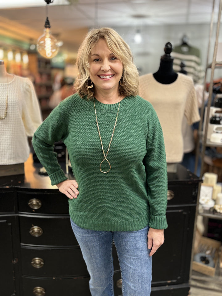 Emily Basic Sweater-Sweaters-Zenana-Evergreen Boutique, Women’s Fashion Boutique in Santa Claus, Indiana