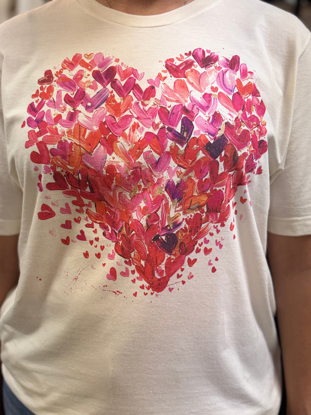 Fluttered Hearts Graphic Tee-Graphic Tees-Fox and Owl Apparel-Evergreen Boutique, Women’s Fashion Boutique in Santa Claus, Indiana