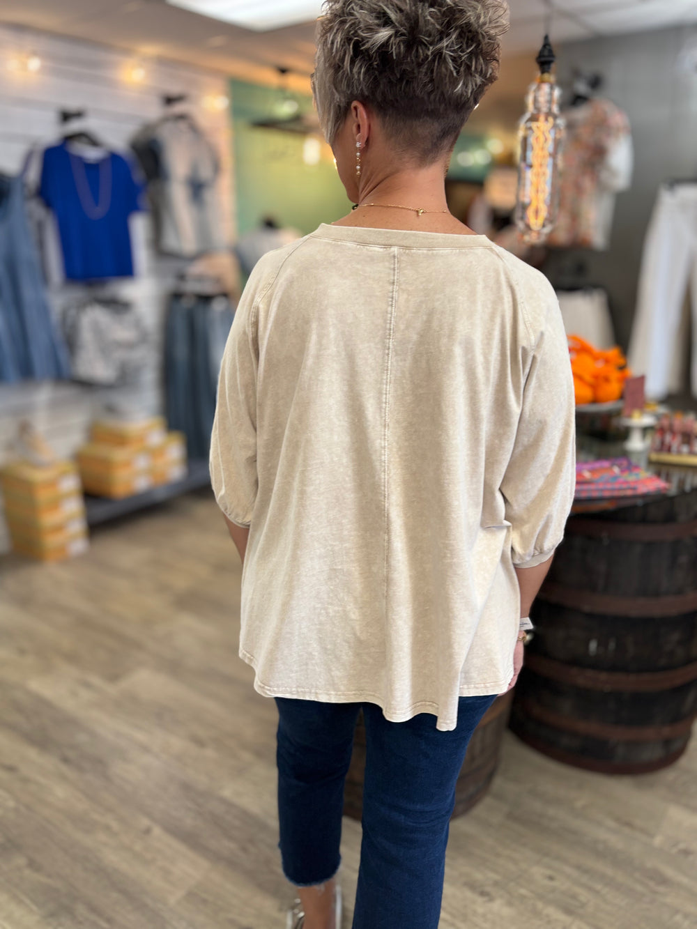 Soft Escape Mineral Wash Top-Shirts-MITTOSHOP-Evergreen Boutique, Women’s Fashion Boutique in Santa Claus, Indiana