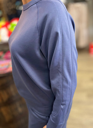 Lounge Layer Scuba Pullover by Zenana-Tops-Zenana-Evergreen Boutique, Women’s Fashion Boutique in Santa Claus, Indiana