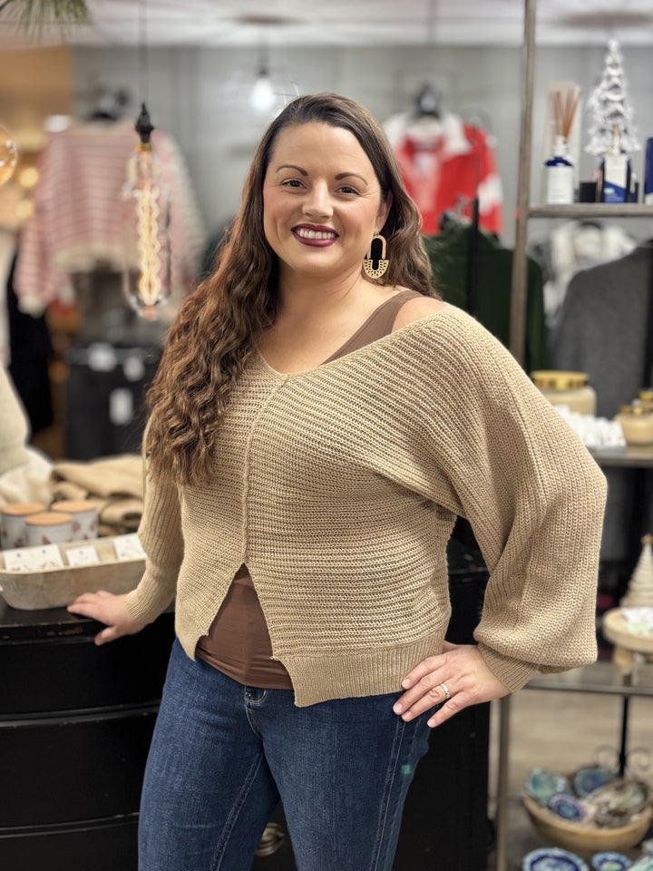 Vibe Check Sweater-Sweaters-Hyfve-Evergreen Boutique, Women’s Fashion Boutique in Santa Claus, Indiana