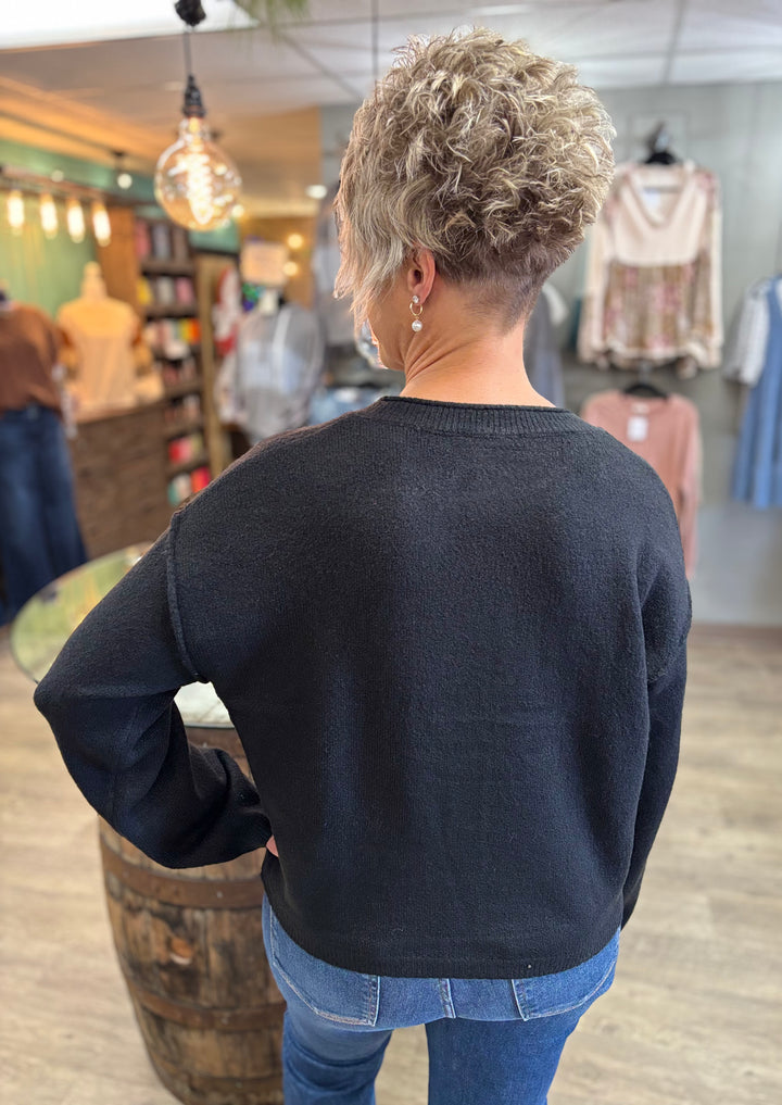 The Jetset Sweater-Tops-Hyfve-Evergreen Boutique, Women’s Fashion Boutique in Santa Claus, Indiana