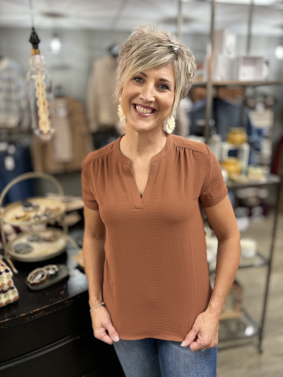 Savannah Airflow Top-Tops-MITTOSHOP-Evergreen Boutique, Women’s Fashion Boutique in Santa Claus, Indiana