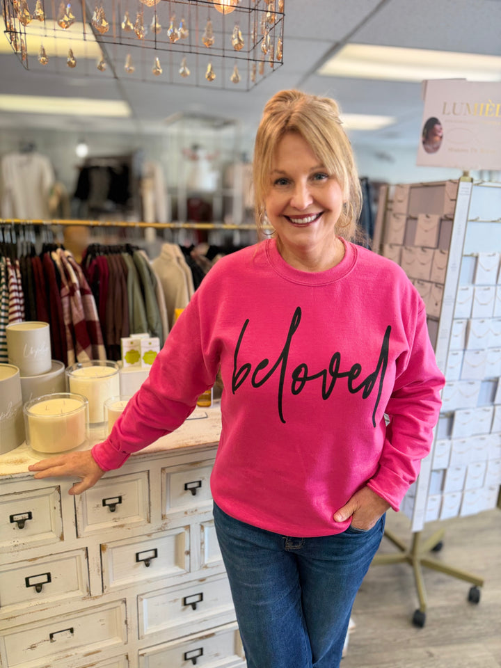Beloved Pink Valentine Graphic Sweatshirt