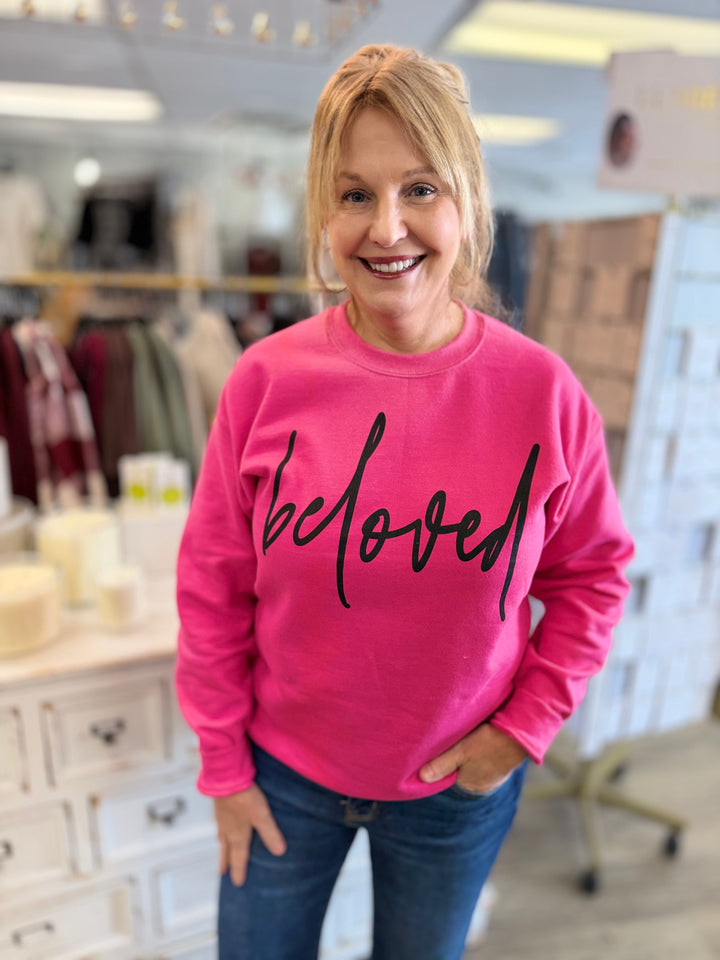 Beloved Pink Valentine Graphic Sweatshirt