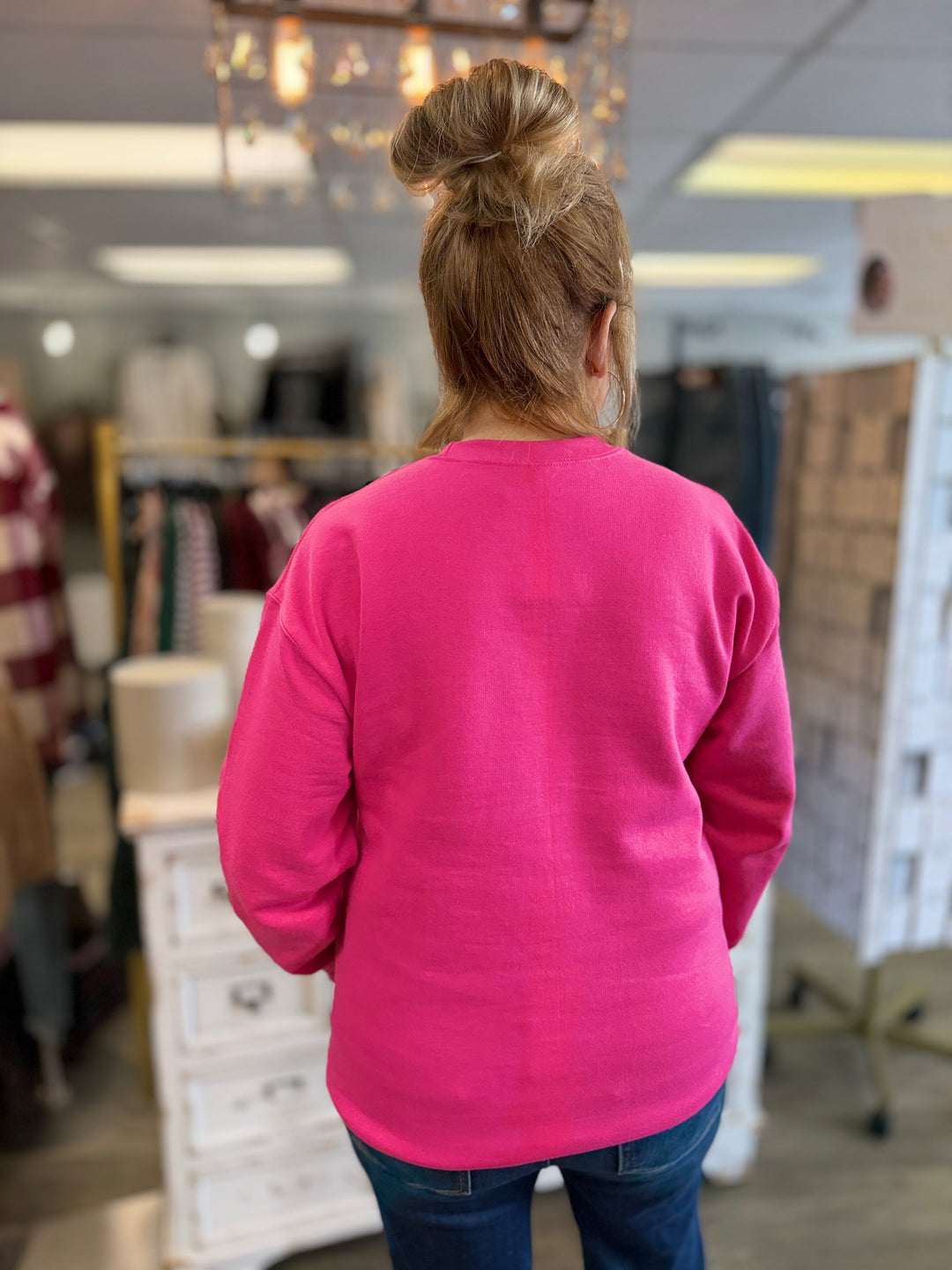 Beloved Pink Valentine Graphic Sweatshirt