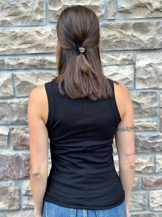 Zenana Ribbed Scoop Neck Tank Top-Tank Tops-Zenana-Evergreen Boutique, Women’s Fashion Boutique in Santa Claus, Indiana